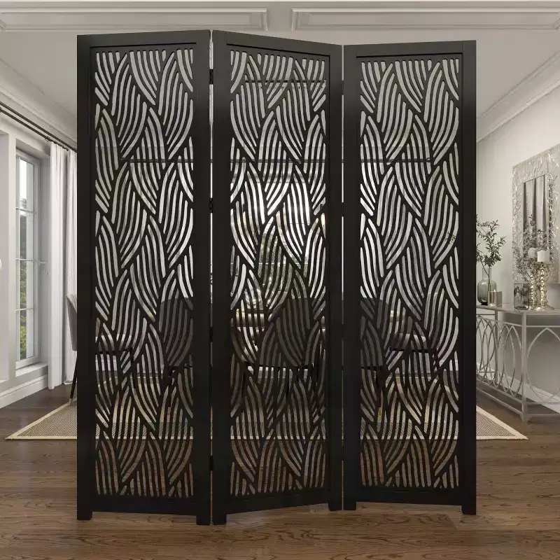 Olivia & May Wooden 3 Panel Room Divider Screen
