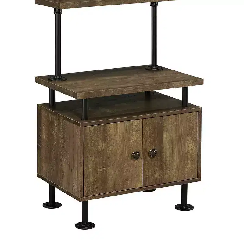 Acme Furniture Ensata II Nightstand Rustic Oak/Black Finish