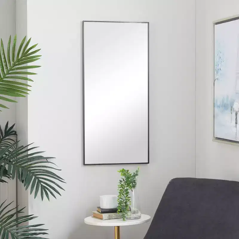 Wood Wall Rectangle Wall Mirror with Thin Frame - Olivia & May
