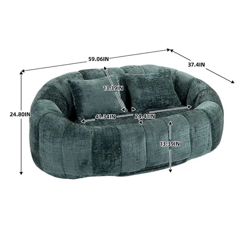 Bean Bag Chair with Foam Filling