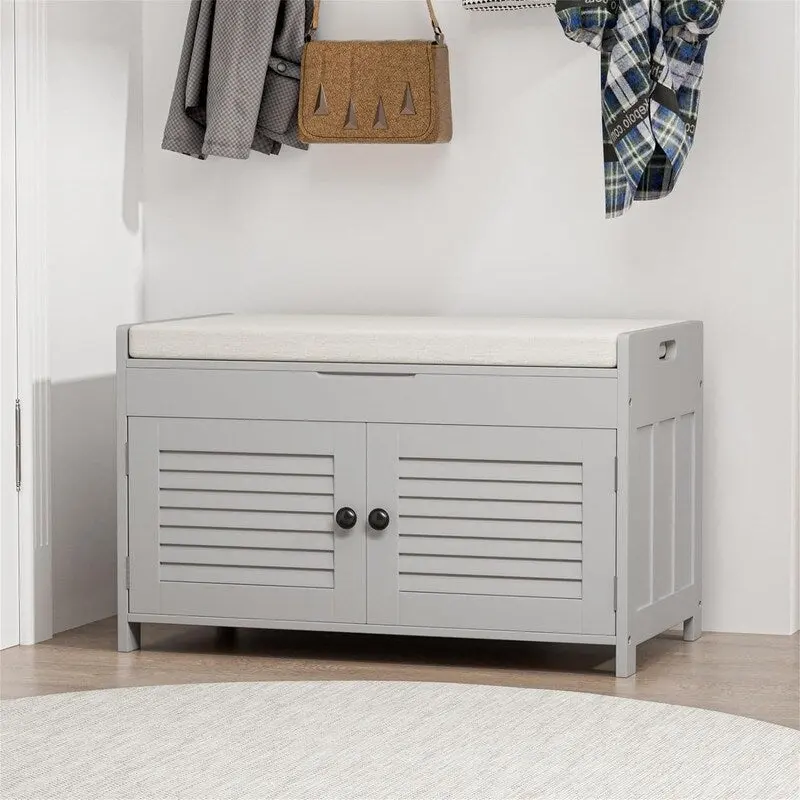 Shoe Storage Bench - 15.94D x 28.35W x 17.87H