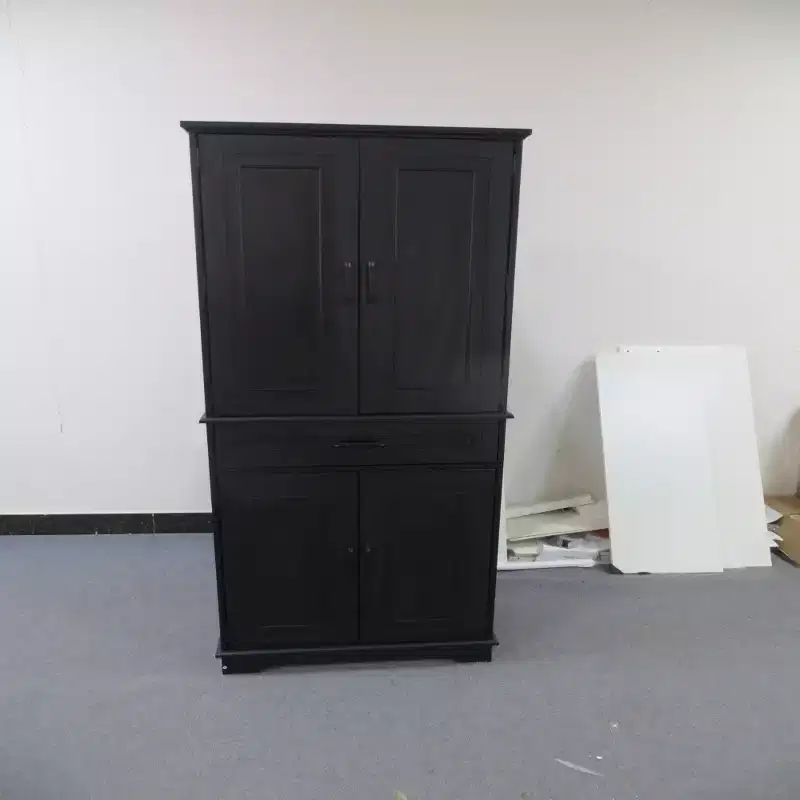 72 Practical Food Storage Cabinet for Kitchen,Dining Room,Living Room,Freestanding Cabinet with 4 Doors,Drawers,4 Shelves