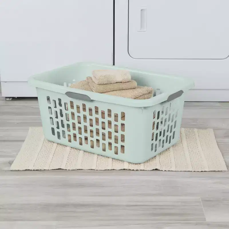 Sterilite Laundry Basket, Plastic Hamper with Handles