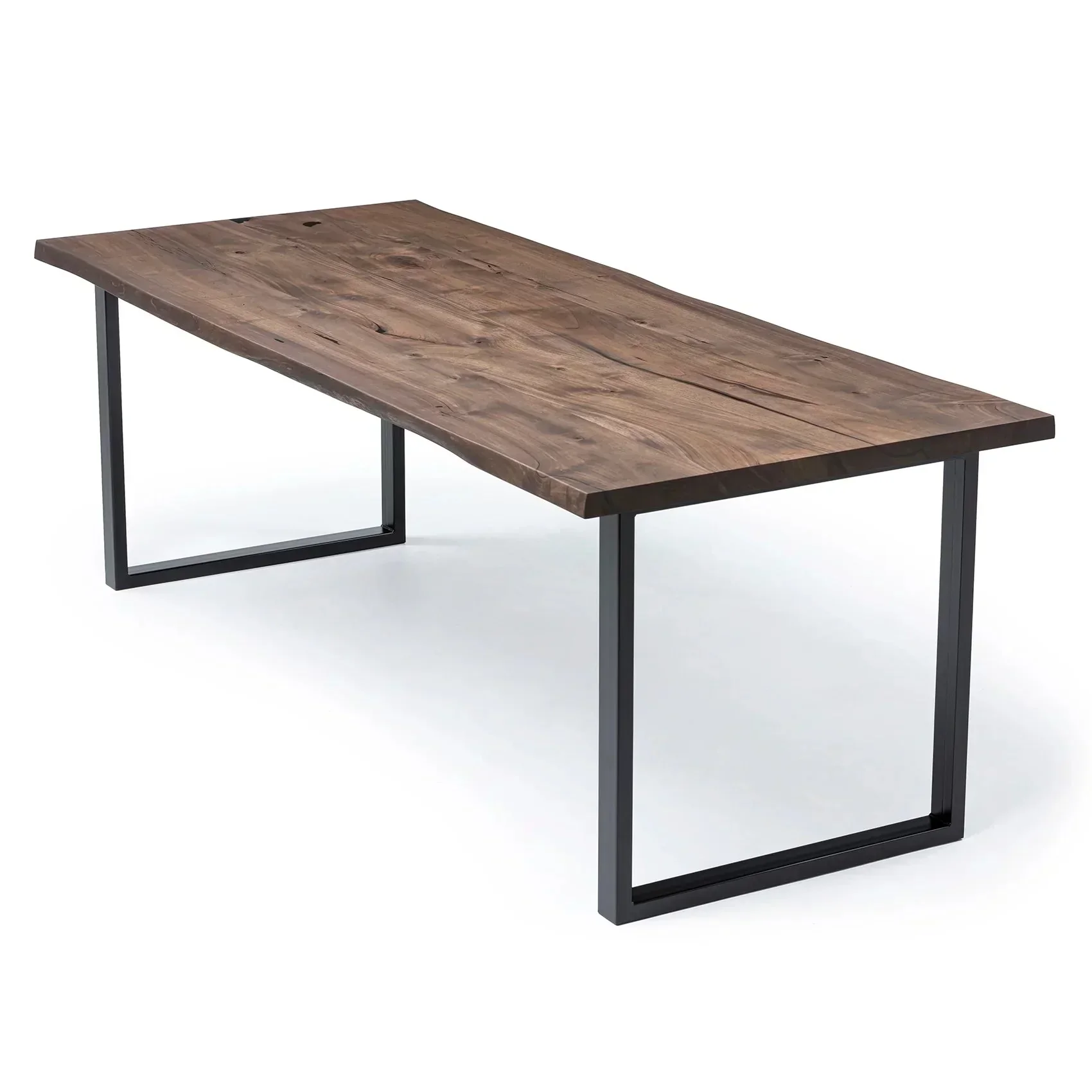 Walnut Dining Table in Chocolate - Handcrafted from solid wood - this exquisite dark walnut dining table is a stunning addition