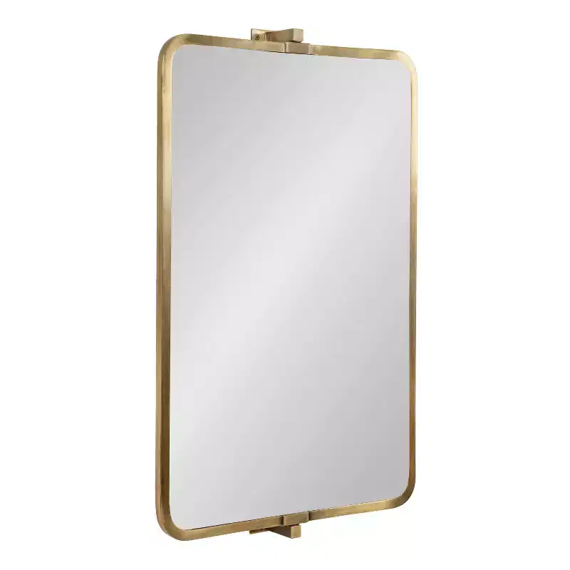 Kate & Laurel All Things Decor 20"X32" Elijah Pivot Wall Mirror Gold