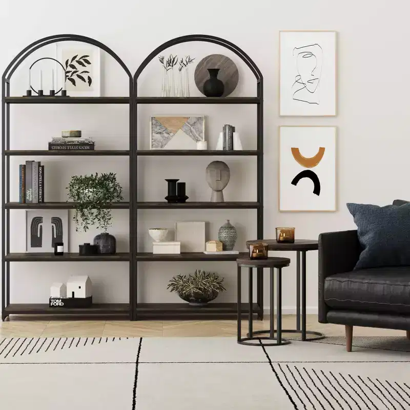Nathan James Set of 2 Haven Bookshelf
