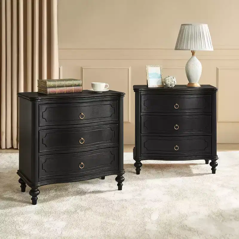 Linus 3-Drawer end table Set of 2| ART OF LIVING DESIGNS