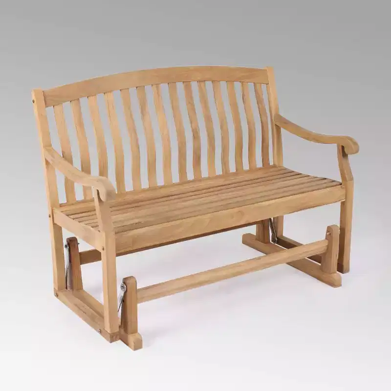 Sonoma Lane Gresham Teak Glider Bench - Weather-Resistant, 2-Seater Patio Furniture
