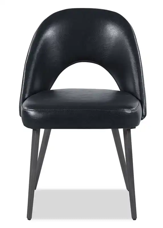 Dining Chair with Vegan Leather Fabric