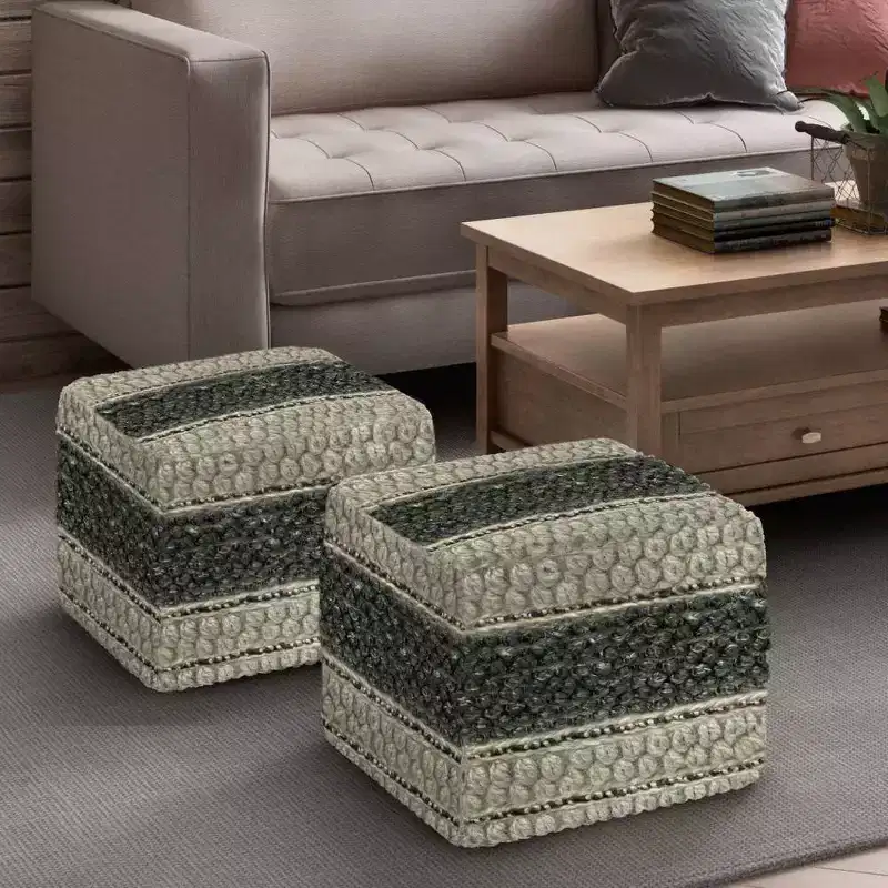 Heyfield Square Pouf - WyndenHall