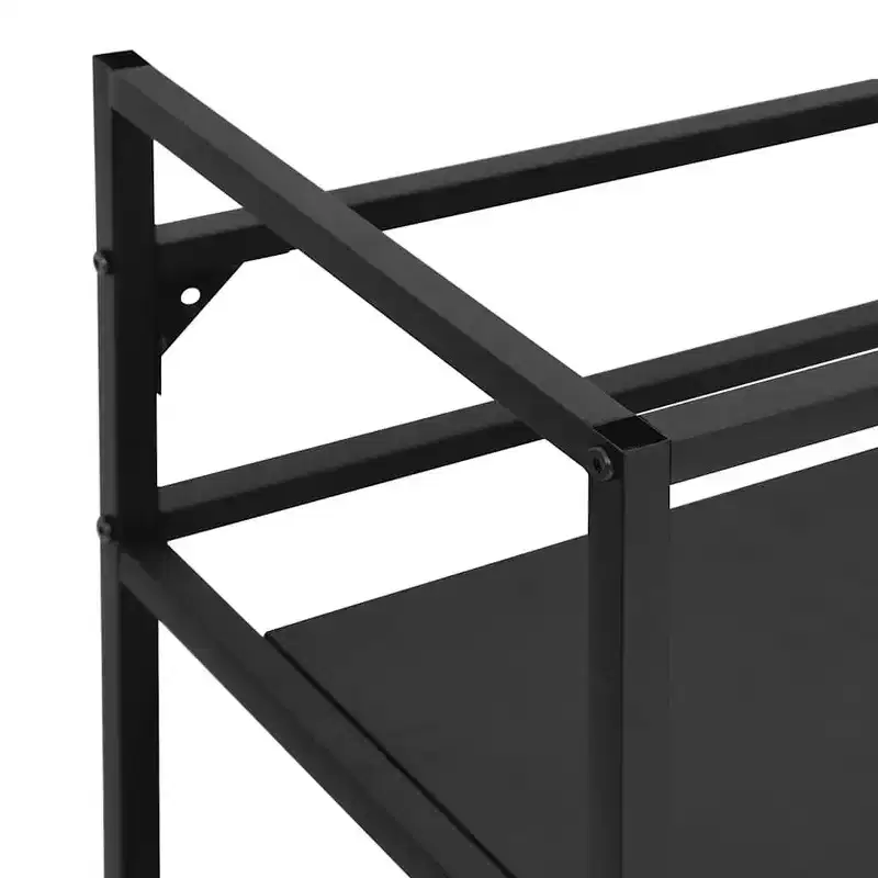 vidaXL Bathroom Washbasin Frame Black Iron Medium