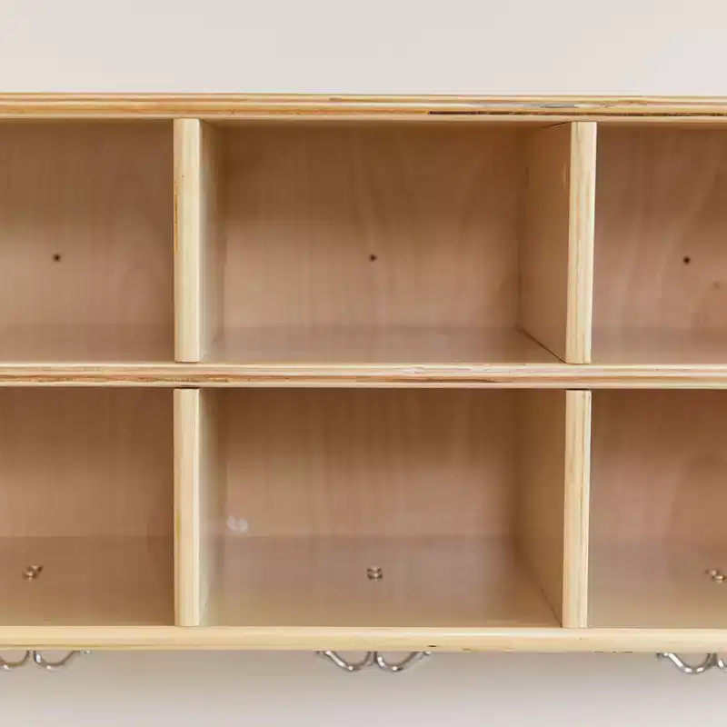 ECR4Kids Streamline 20 Cubby Tray Cabinet with 20 Scoop Front Bins, 4x5, Kids Furniture