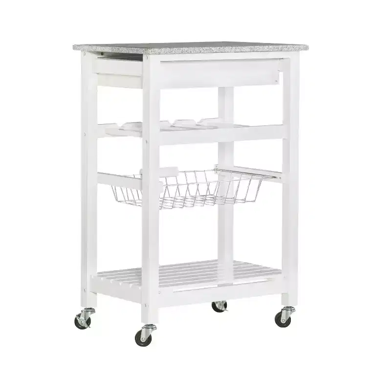 Roger Kitchen Island Granite Top - Linon