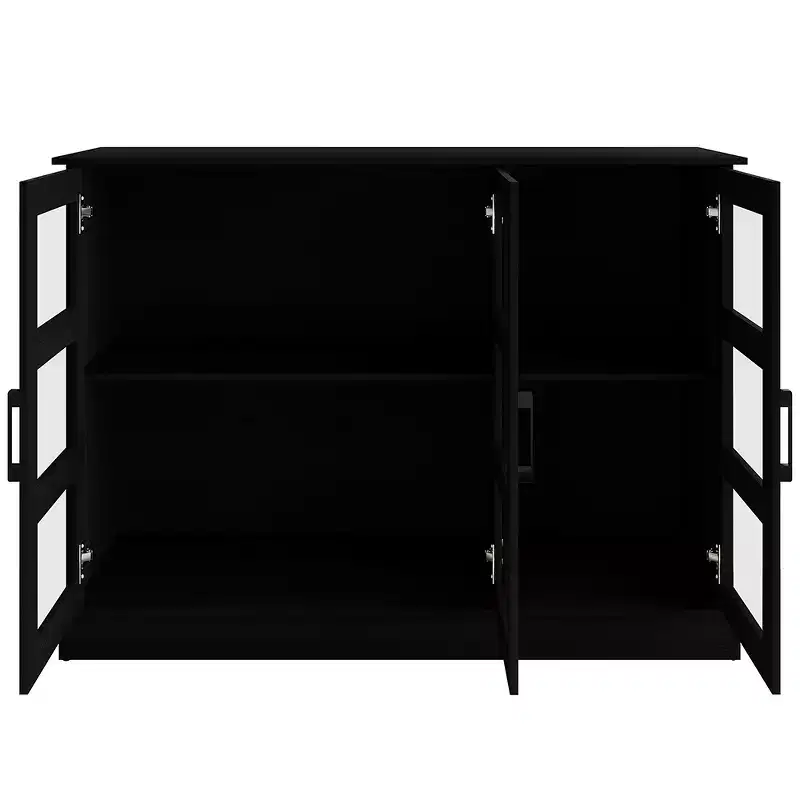Modern Wood Sideboard Buffet Cabinet with Storage Doors for Dining Room