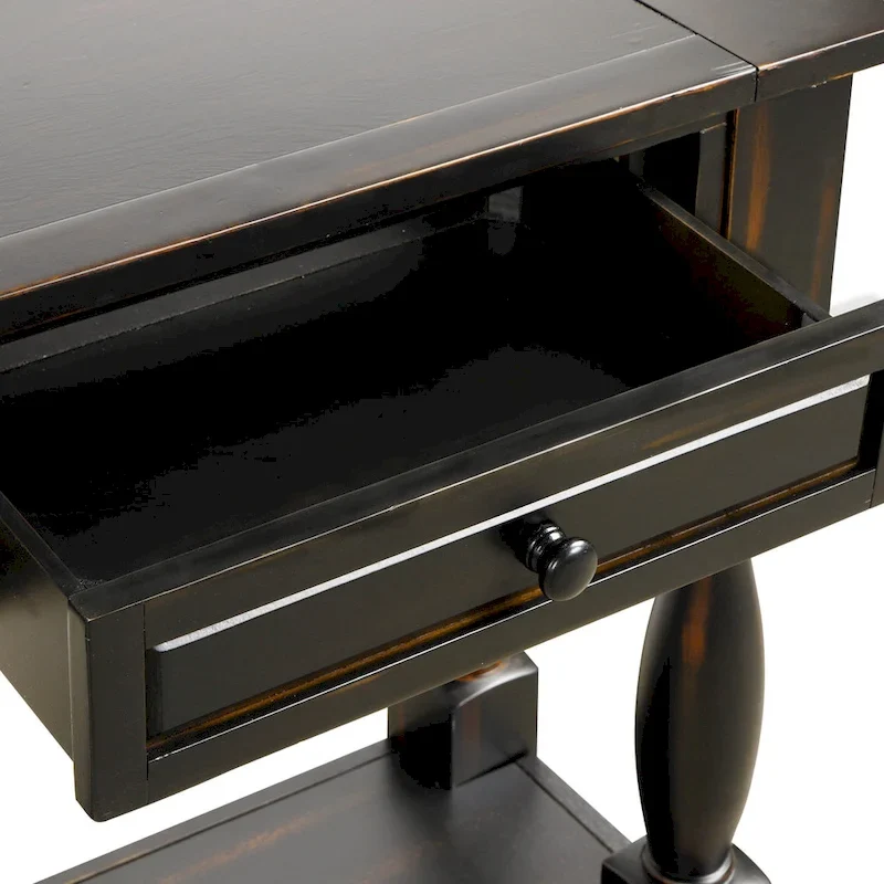 Nestfair 64 in. W Console Table with Drawers and Shelf