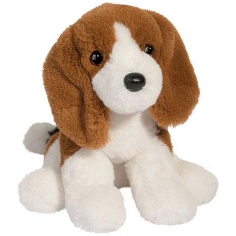 Beagle Floppy Ear Soft Plush Stuffed Animal Toy Tricolor Coat