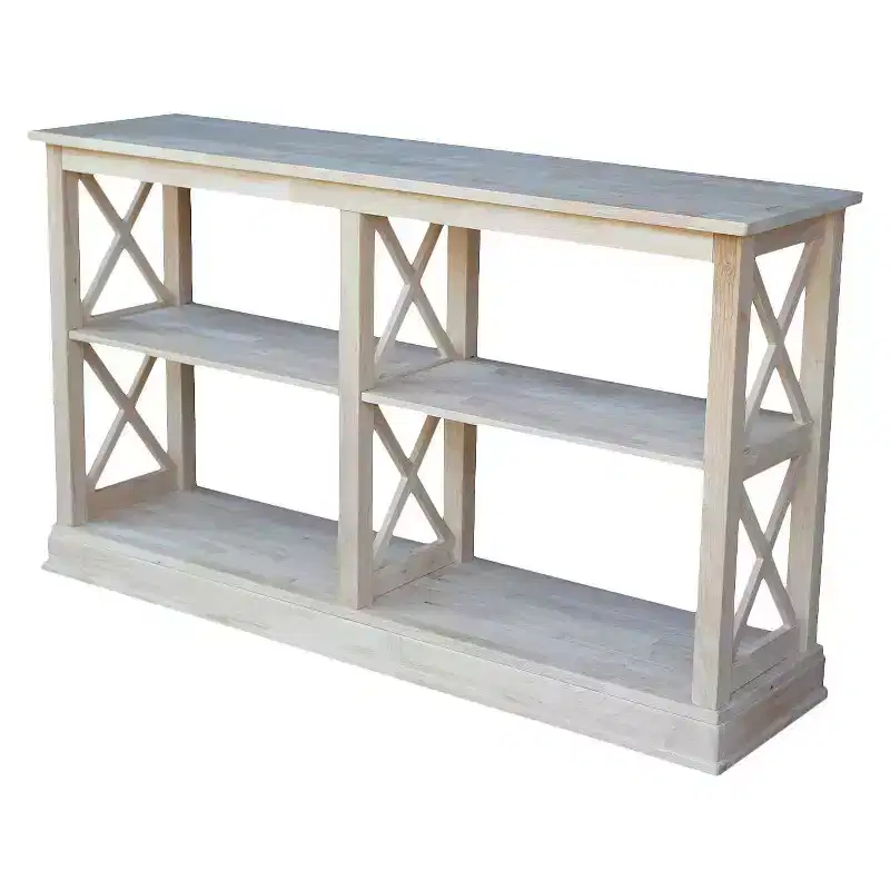 Hampton Sofa Server Table with Shelves - International Concepts