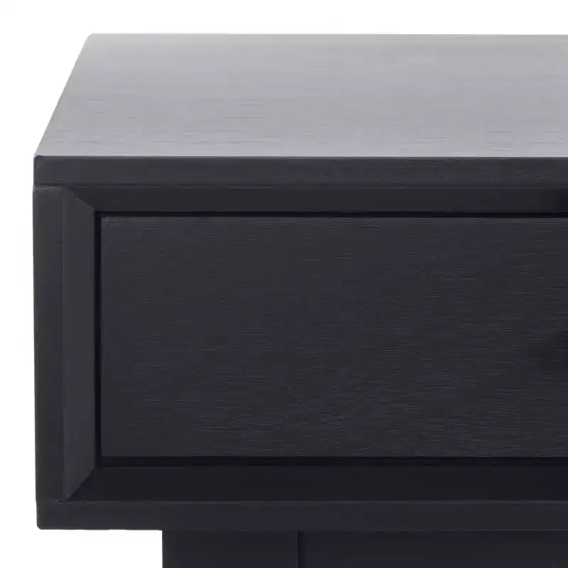 3-Drawer Wood Writing Desk with Ample Storage, Brown Finish
