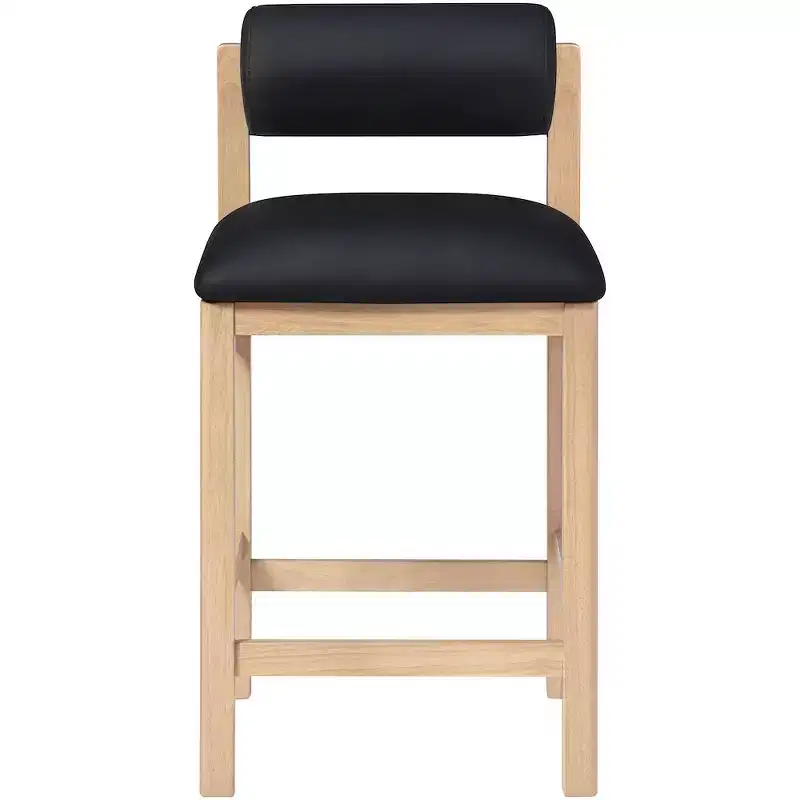 Meridian Furniture,Roundhill Vegan Leather Upholstered Counter Stool