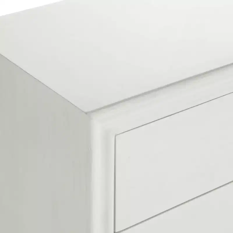 Crestview Collection Oslo 32W White 3-Drawer Accent Chest
