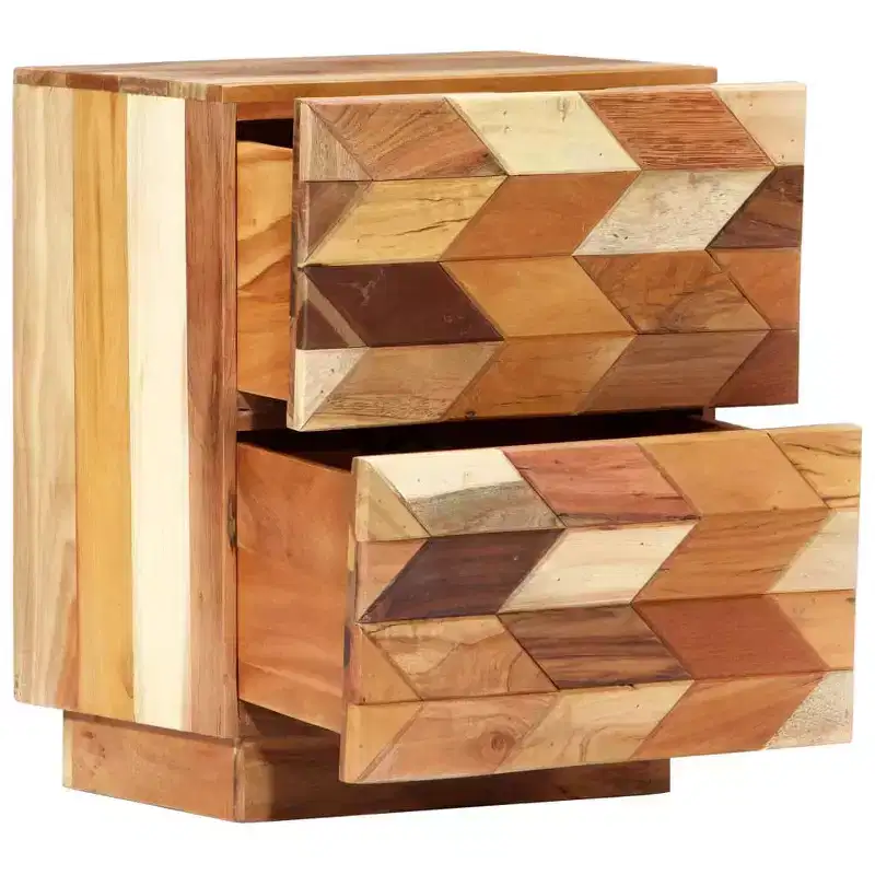 Reclaimed Wood Bedside Cabinet 15.7