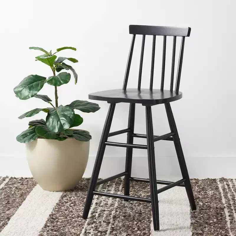 May Wood Counter Stool - BST1405 - Safavieh