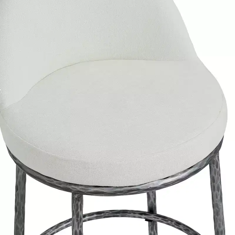 Christopher Knight Home Chaiwat Modern Metal Upholstered Bar Stools (Set of 2)