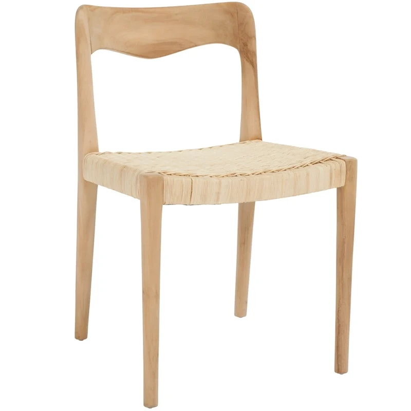 SAFAVIEH Betsey Wicker 31 Dining Chair - 21 W x 18 D x 31 H - 20Wx18Dx31H