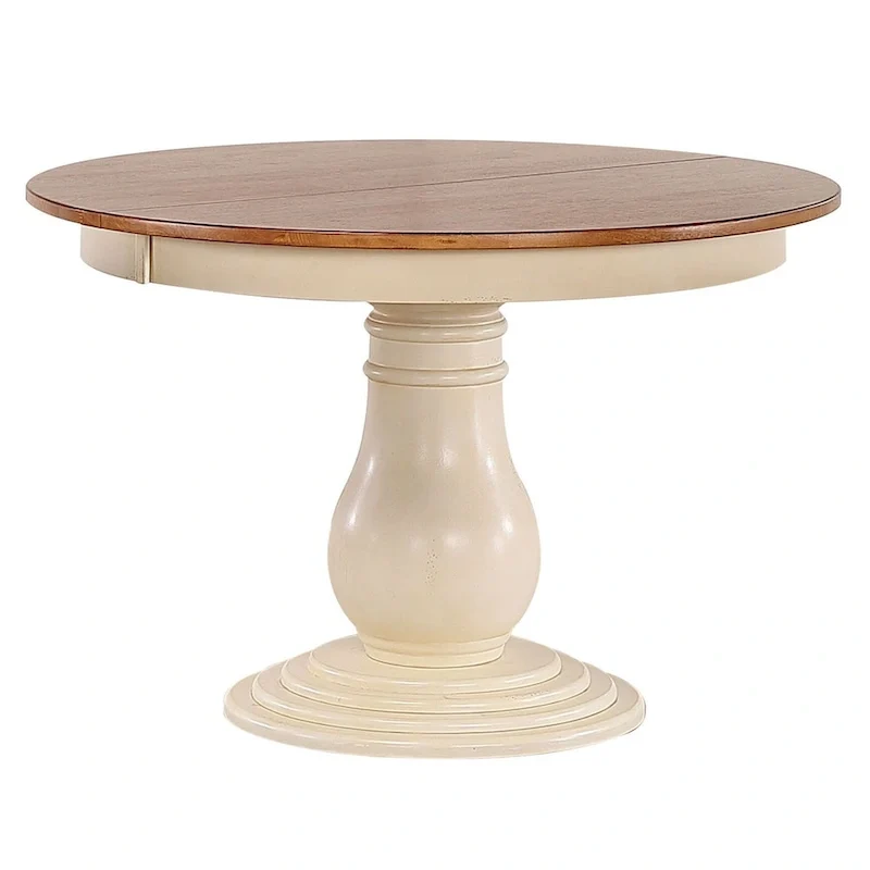 Antiqued Caramel Biscotti Napoleon Back 7-Piece Bella Dining Set