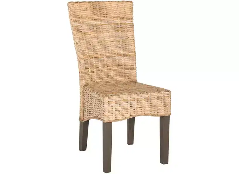 Ozias 19 H Wicker Dining Chair (Set of 2) - SEA8014 - Safavieh