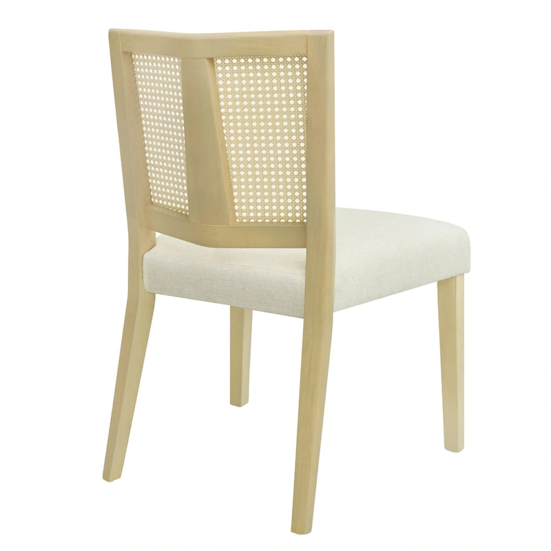 Christopher Knight Home - Oliver Mid-Century Rattan Back Upholstered Dining Chair Set of 2