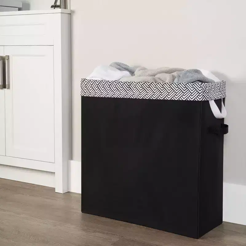 Polypropylene Slim Laundry Hamper with Removable Bag 70L
