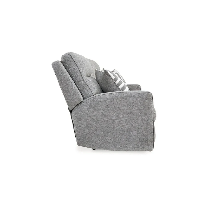 Signature Design by Ashley Biscoe Pewter Power Reclining Sofa - 88 W x 43 D x 42 H
