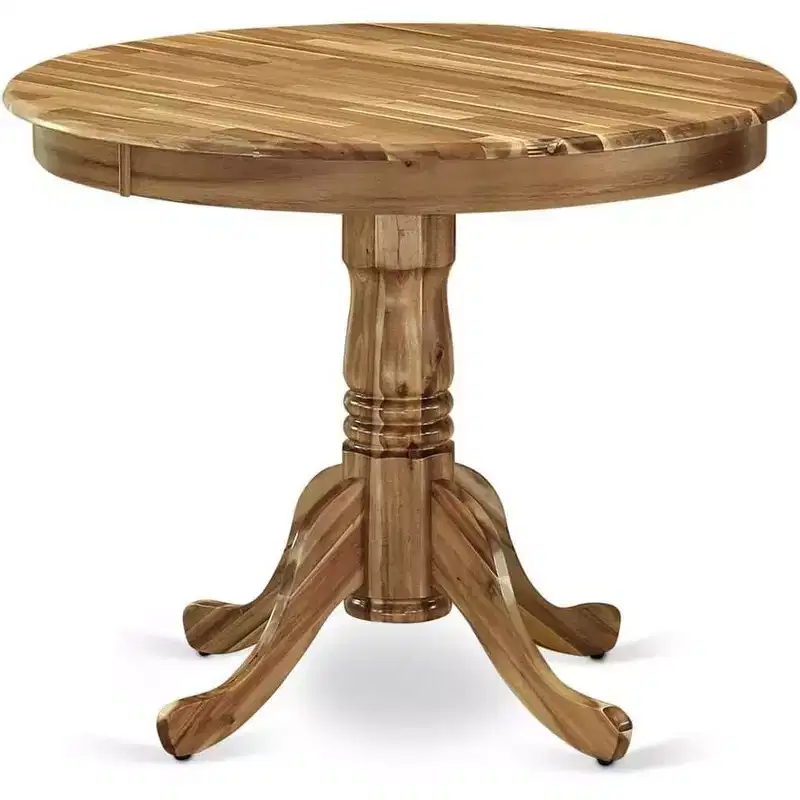 Dining Table Made of Rubber Wood, 36 Inch Round
