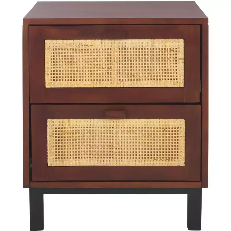 Erica 2 Drawer Nightstand - NST4006 - Safavieh