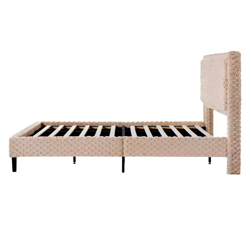 Christopher Knight Home Cassandra Modern Plush Upholstered Bed with Headboard