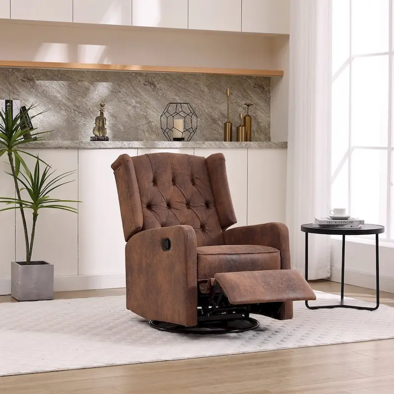 Multi-gear adjustable lounge chair 360 degrees full rotation rocking chair