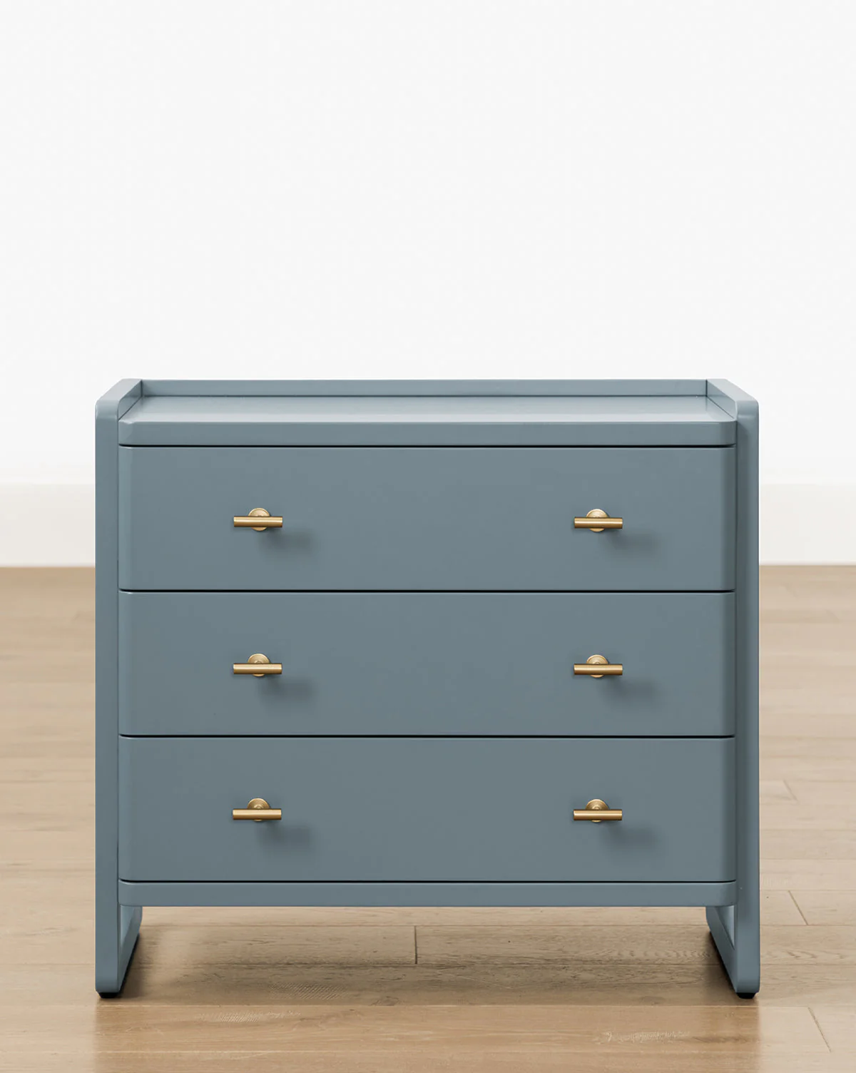 Classic Painted Nightstand with Brass Hardware for Bedroom