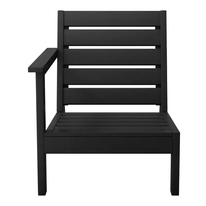 WestinTrends Avalon Outdoor Patio HDPE Left Arm Facing Deep Seating Corner Chair