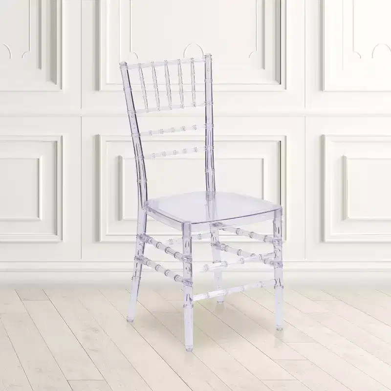 Emma and Oliver 2 Pack Stacking Ghost Chair