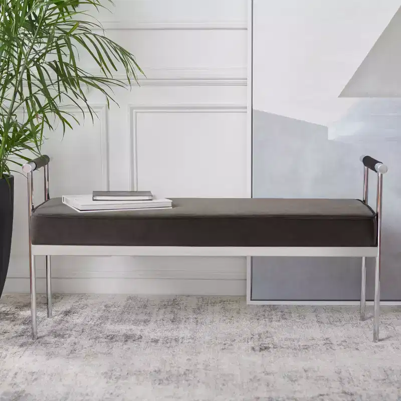 Pim Long Rectngle Bench With Arms - BCH6206 - Safavieh