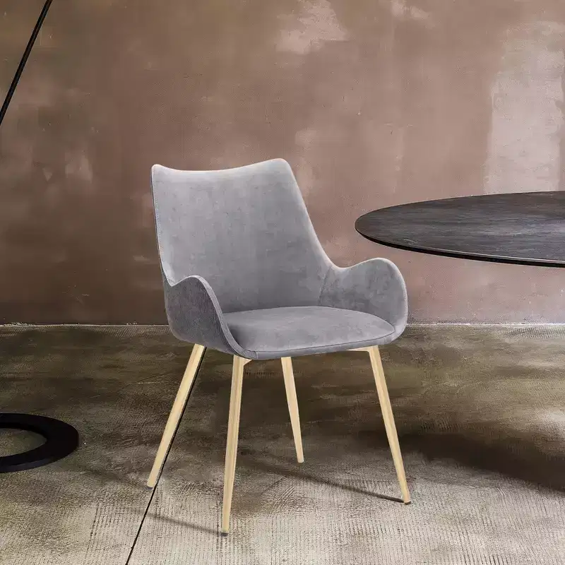 Avery Fabric/Metal Dining Room Chair - Armen Living