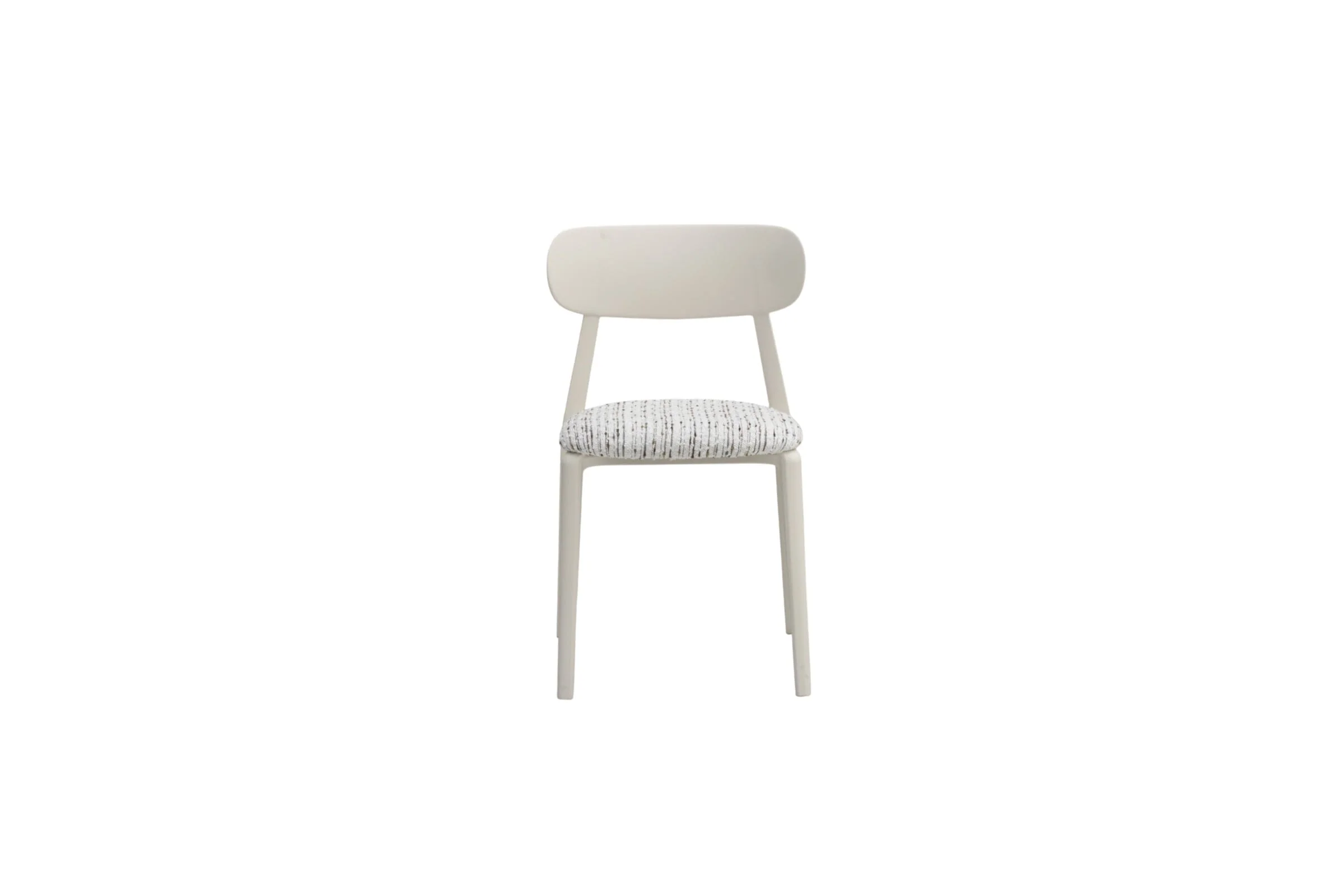 White Upholstered Accent Chair