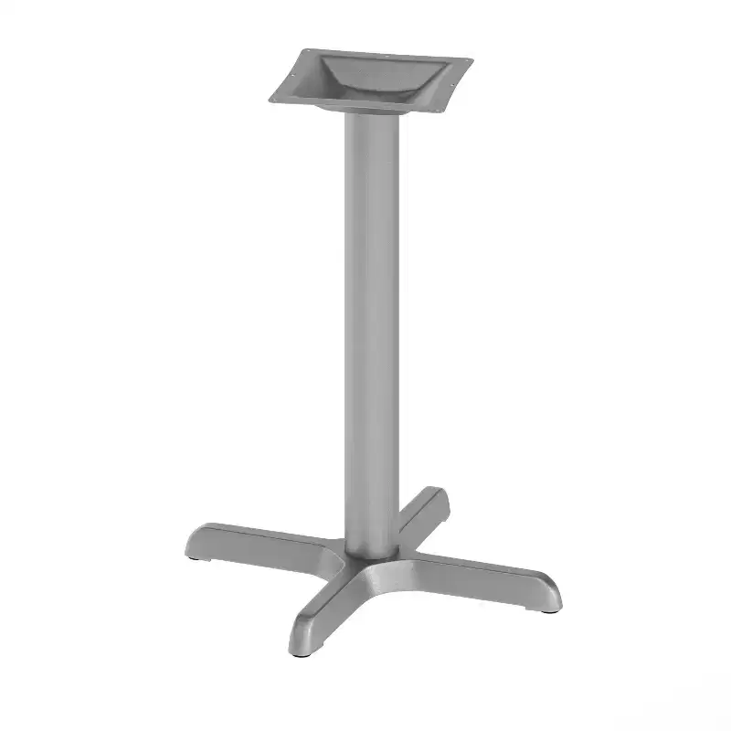 22'' x 22'' Restaurant Table X-Base with 3'' Dia. Table Height Column