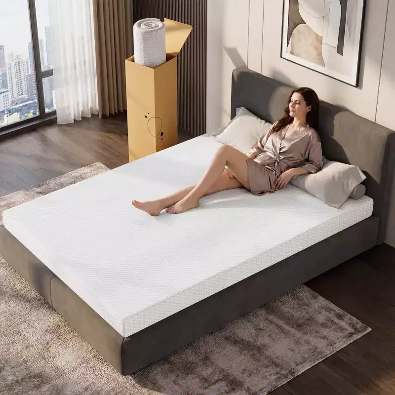 EHMKNP 6 inch Twin/Twin XL/Full Sizes Mattress for Adult Teenager Single, Cooling Memory Foam Mattress,Removable Washable Cover, Medium Firm