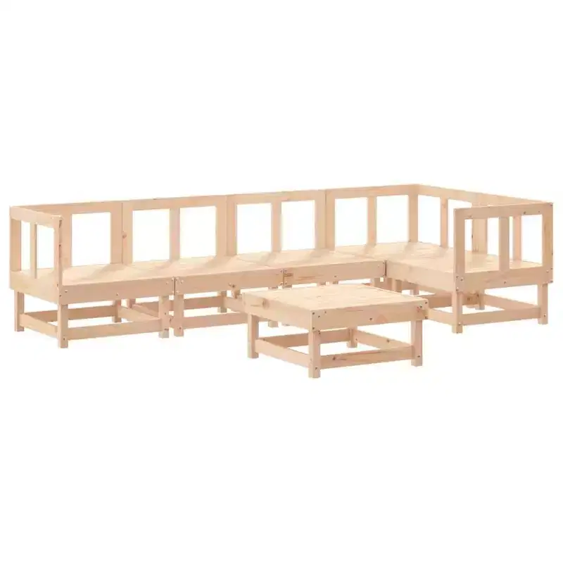 vidaXL Patio Lounge Set Outdoor Garden Furniture Set Solid Wood Pine