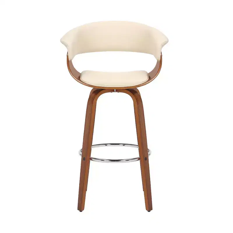 26 Julyssa Swivel Faux Leather Wood Counter Height Barstool - Armen Living