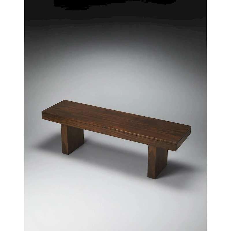 Butler Hewett Brown Wood Bench