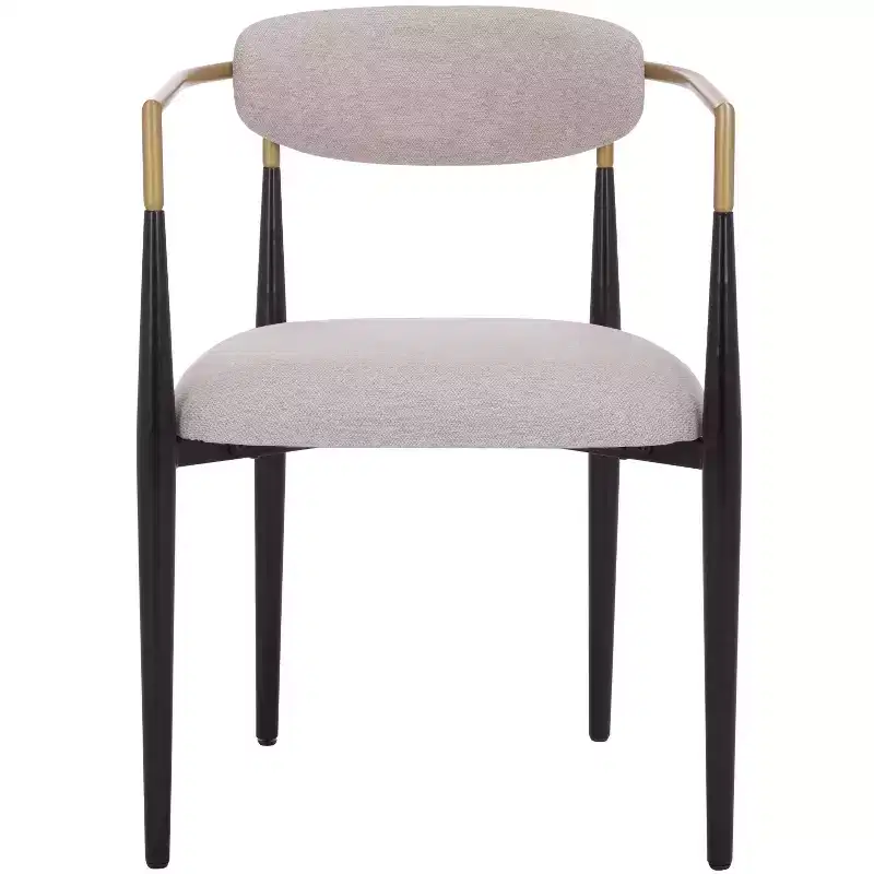 Covelle Dining Arm Chair - Set of 2 - DCH6401 - Black Gold/Dove Grey - Safavieh