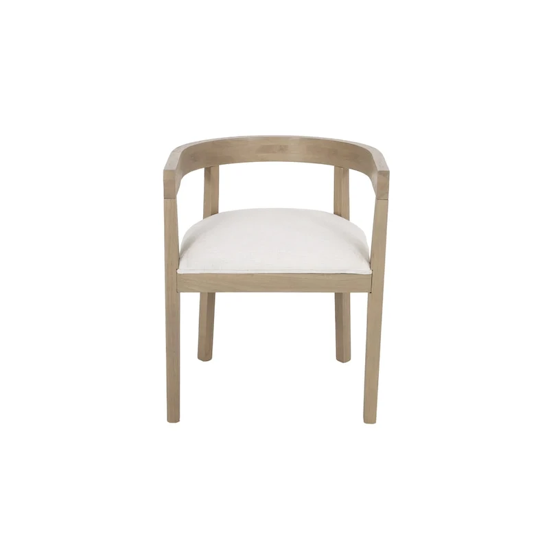 Ladieu Fabric and Wood Tub Dining Chairs Set of 2by Christopher Knight Home